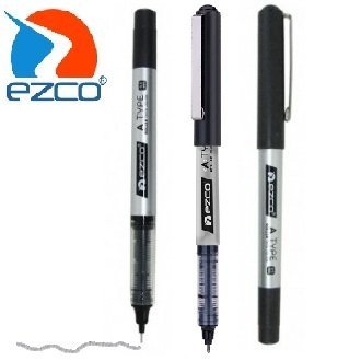 Lapiceras Roller "Ezco Punta Aguja" Tinta NEGRA 0,5mm