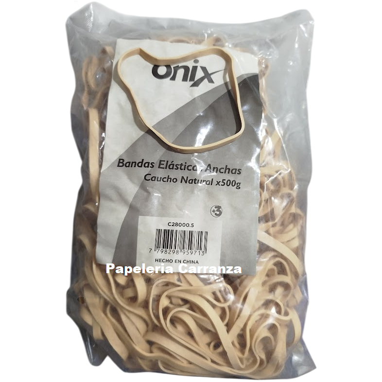 Bandas Elasticas * ONIX ANCHAS * Bolsa x 500 Gr