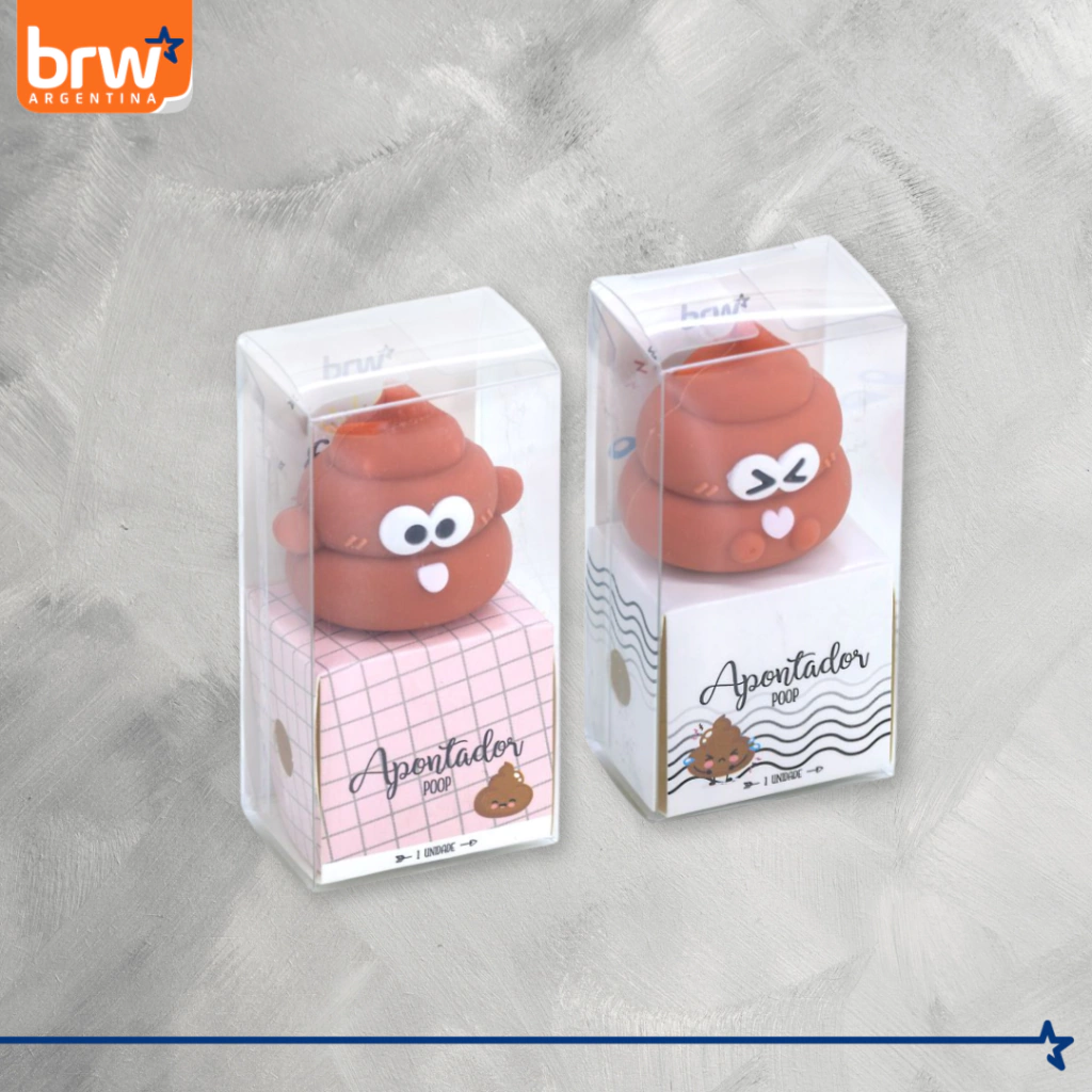 Sacapunta Con Formas " POOP " BRW 1 B0ca (Excelente Calidad) Caca