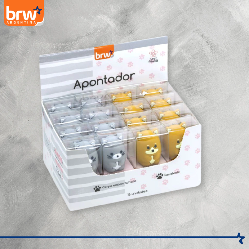 Sacapunta Con Formas " Gatitos " BRW 1 B0ca (Excelente Calidad)