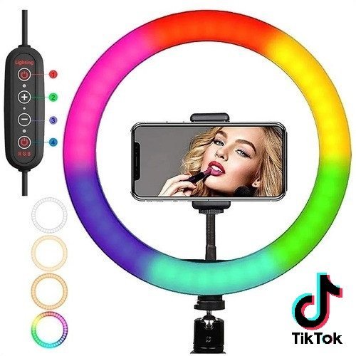 Aros de Luz Led 26 CM " RGB MULTICOLOR (NO INCLUYE TRIPODE)