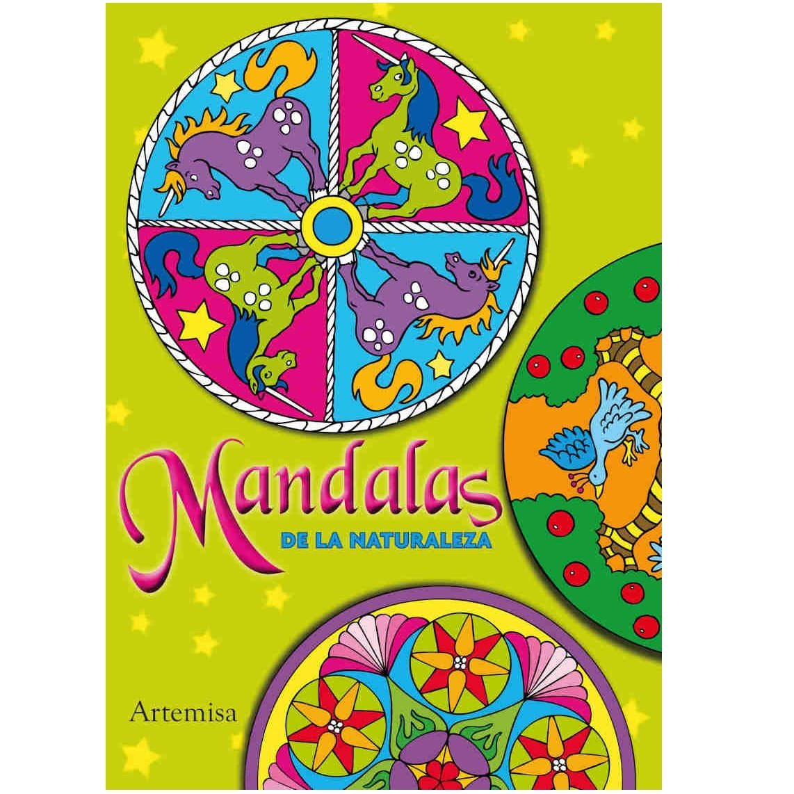 LIBROS PARA COLOREAR MANDALAS " de la NATURALEZA " COLECCION DESCUBRIR 16 PAGINAS 24X17