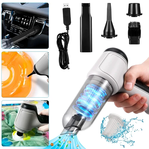 Aspiradoras Portátiles * JB-107 * 3 en 1 (Aspirador + Soplador + Inflador) Recargable // Super Potente //