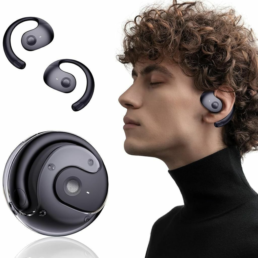 Auriculares Deportivos "Avant-garde Fashion Negro " Openwear Inalámbricos Bluetooth Premium