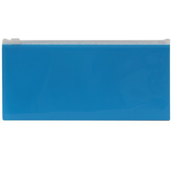 CARTUCHERA CIERRE ZIP "AZUL" CHICA (Económica)