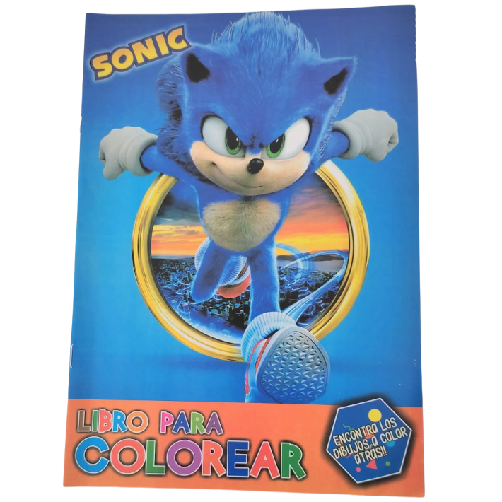 LIBRITOS PARA COLOREAR "SONIC"