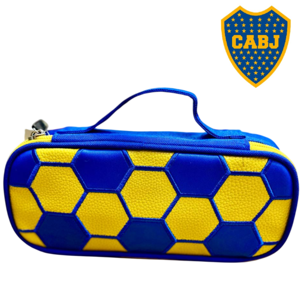 CARTUCHERAS *PELOTA BOCA JUNIORS* OLAMI (Cierre c/ Orgganizador interno)