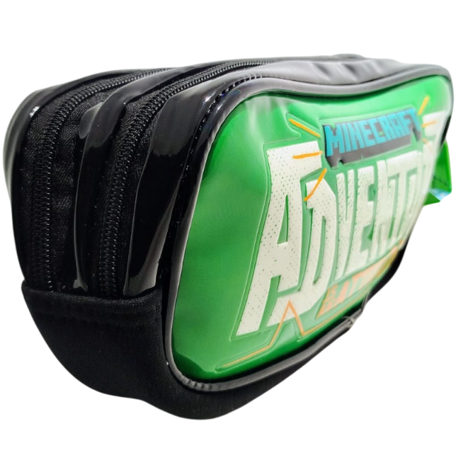 CARTUCHERAS *MINECRAFT 3D* CRESKO GRANDE 2 CIERRES