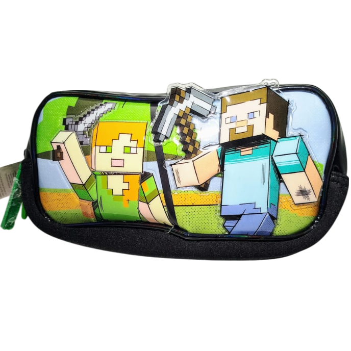 CARTUCHERAS *MINECRAFT 3D* CRESKO GRANDE 2 CIERRES