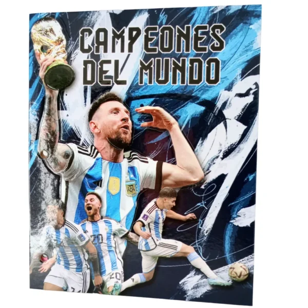 Tapa de Carpeta Escolar N3 " CAMPEONES DEL MUNDO " (Selección Argentina)
