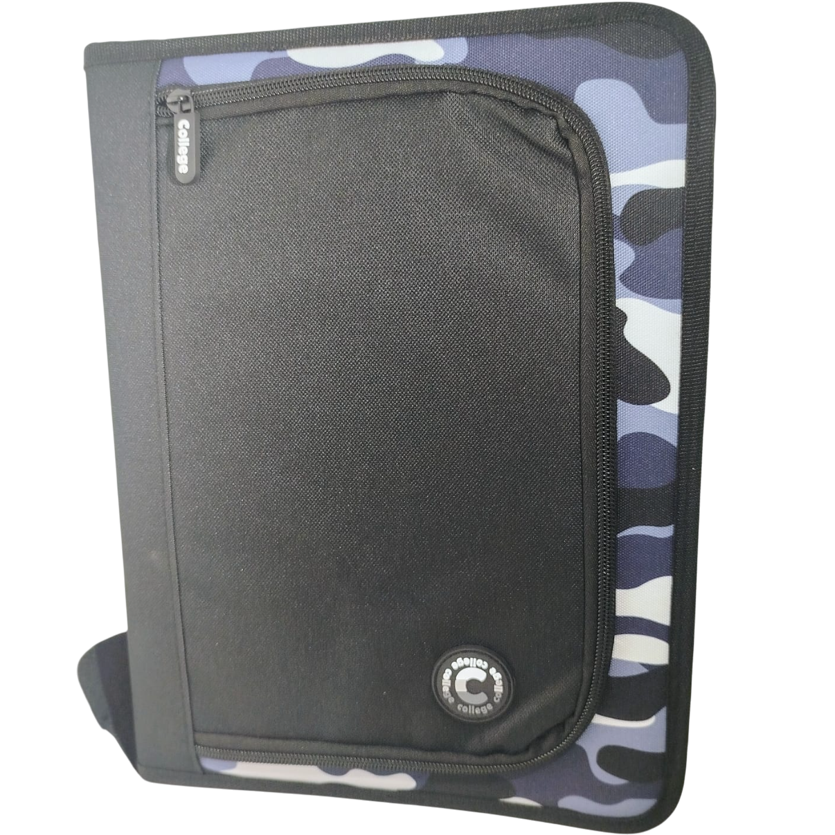 Carpetas A4 con Cierre " Camuflada con Caartuchera " 2 anillos College *Cod 335*