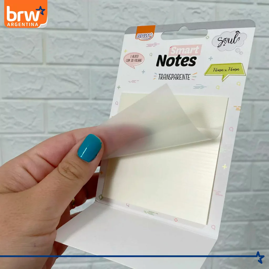 Notas Adhesivas BRW "TRANSPARENTES" 75 x 75 -