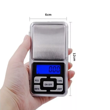 Balanza Gramera * Pocket c/ Tapa * 500 Gramos
