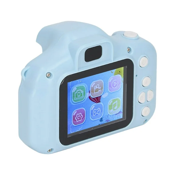 Camarita Digital Infantil * Celeste * Fotos + Videos + Filtros + Juegos  Recargable (Memoria SD NO INCLUIDA)