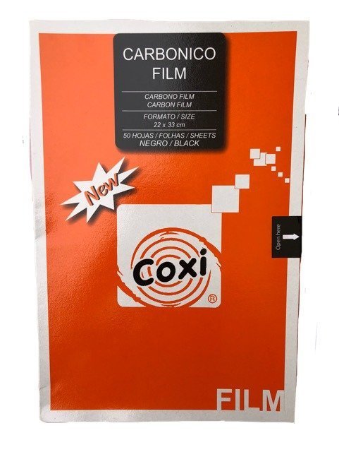 Papel Carbonico COXI * NEGRO * X CAJA 50 UNIDADES Tamaño Oficio