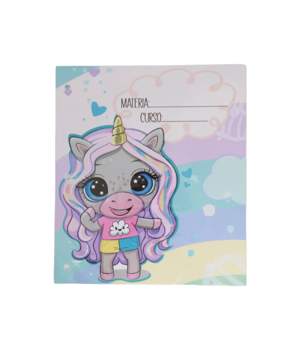Separadores de Materias "Unicornios Pastel" Tamaño Escolar (Fantasia)