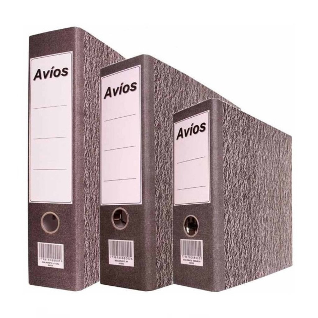 Bibliorato Avios / Skycolor Tradicional Gris Lomo 7cm