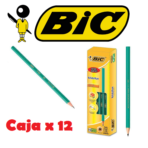 Lapiz Negro Bic Grafito // CAJA X 12 //