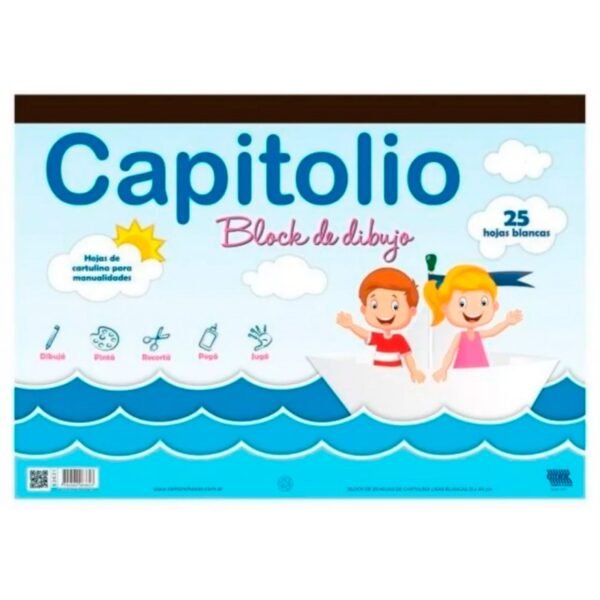 BLOCK DE DIBUJO "CAPITOLIO” NUMERO 5 BLANCO ( 25 HOJAS)