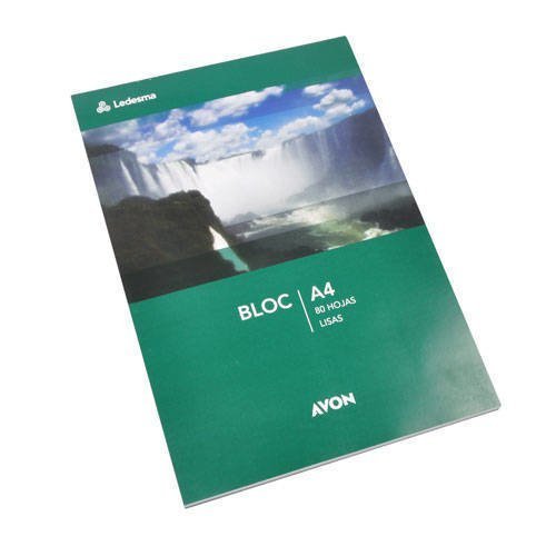 Block Avon A4 // LISO // 80 Hojas (Tamaño Grande)