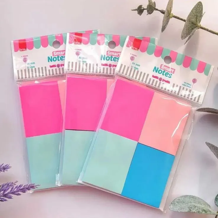 Notas Adhesivas BRW "TUTTI FRUTTI" x 4 Colores