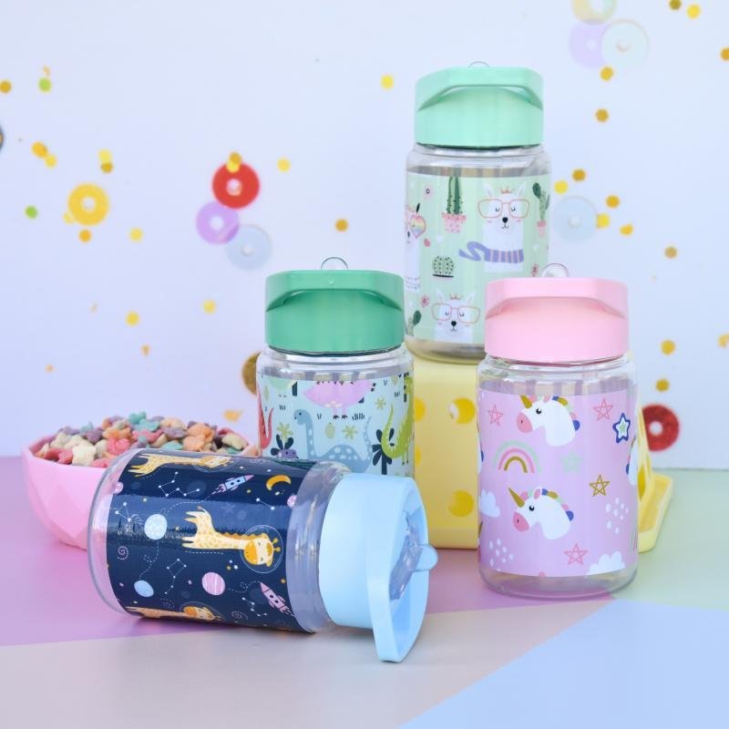 BOTELLA INFANTIL * UNICORNIOS * CON PICO