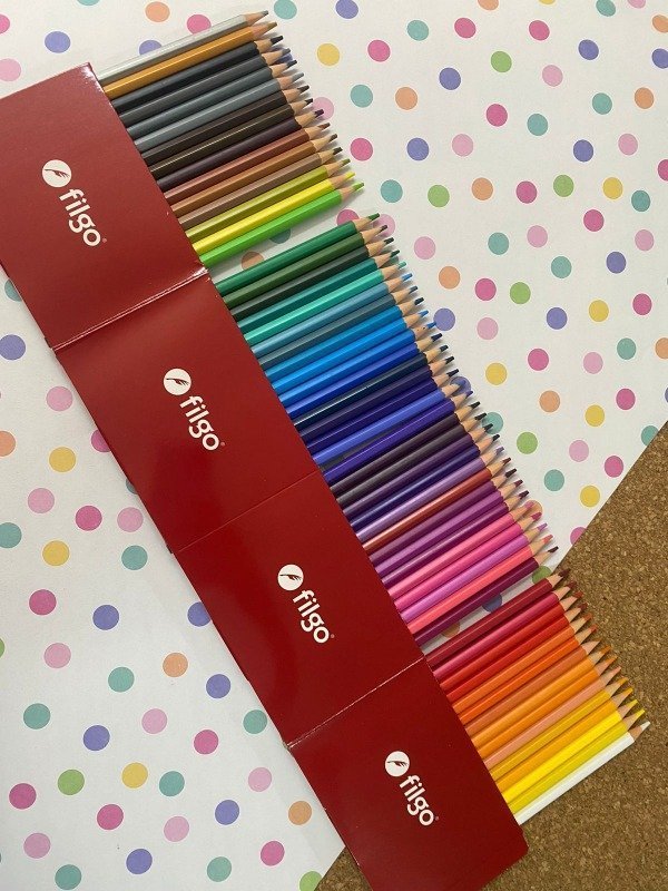 Lapices Filgo x 60 Largos Pinto (con Base para Escritorio)