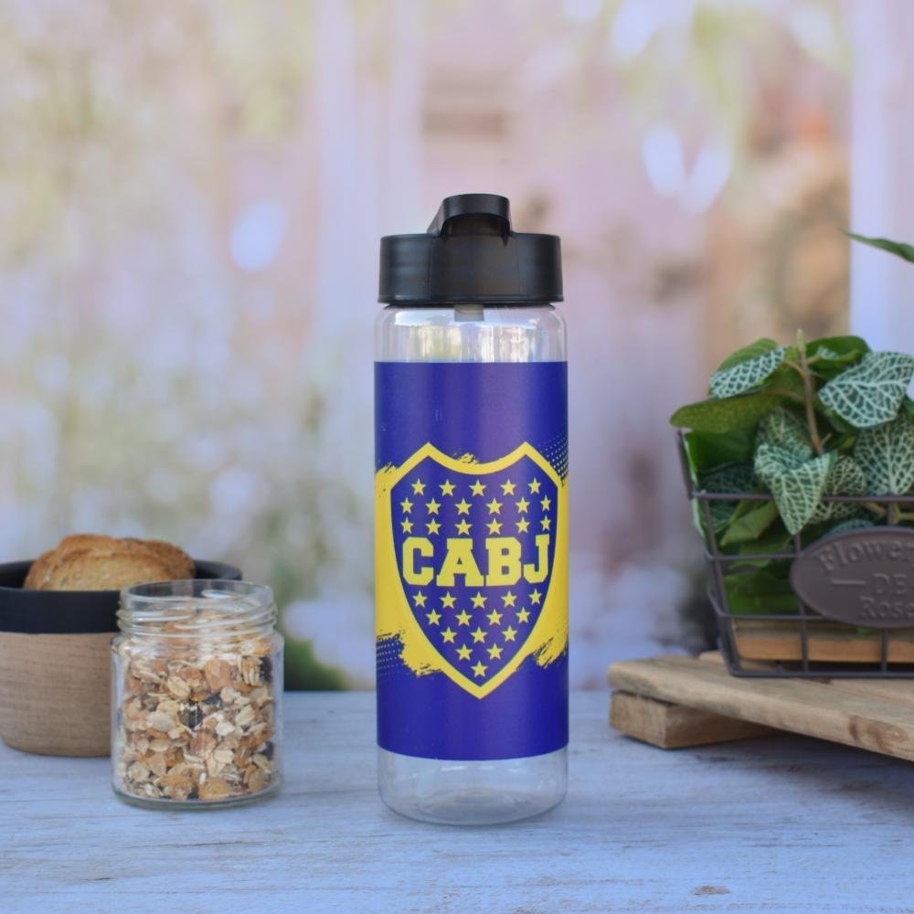 BOTELLA DEPORTIVA * BOCA JUNIORS * CON PICO
