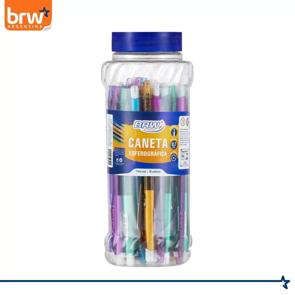 LAPICERA RETRACTIL BRW - TRAZO ULTRA FINO - (TINTA AZUL)