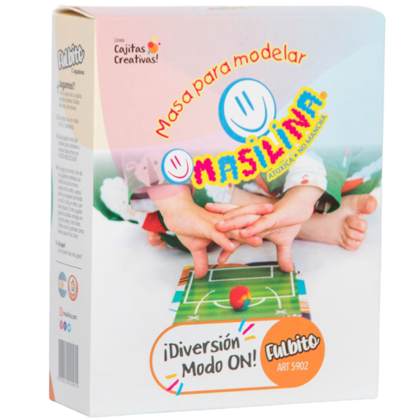 CAJITAS CREATIVAS * FULBITO * MASAS + ACCESORIOS MASILINA (Juego para los mas chicos)