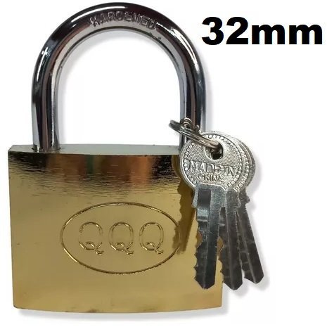 Candado "QQQ" 32 MM (3 llaves) Chico