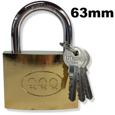 Candado "QQQ" 63 MM (3 llaves) Mediano