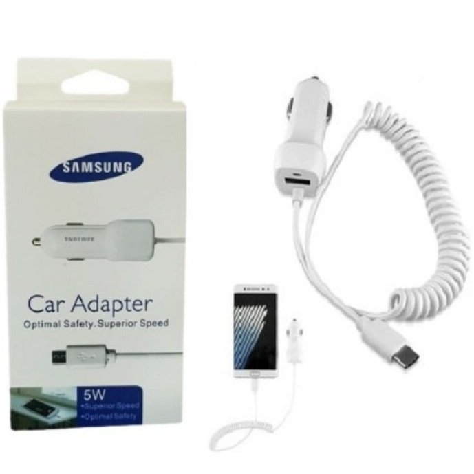Cargador de Auto para Celular " Samsung" Tipo V8 Micro USB 12V Dual USB 5W