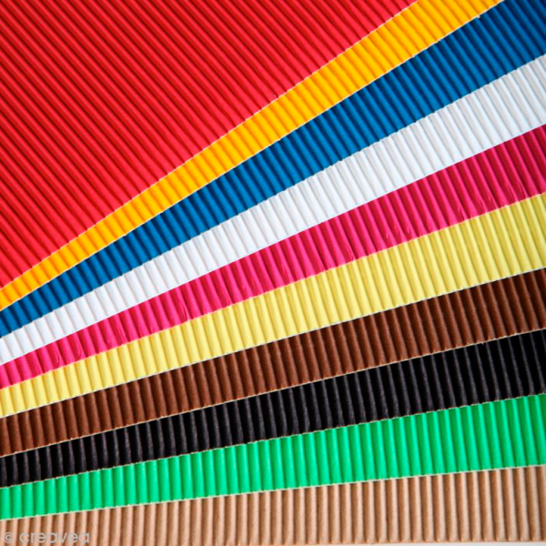 Cartón Corrugado 50 x 70 cm " COLORES "