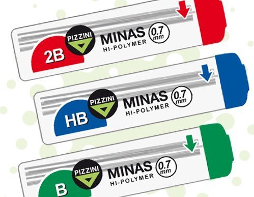 MINAS PIZZINI 0.7 MM x 12 UNIDADES