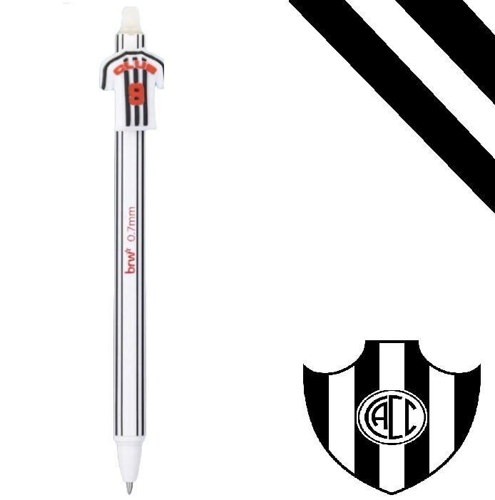 Lapicera BORRABLE Retráctil " CENTRAL CORDOBA " (Tinta Azul) Trazo Fino BRW (C/ Repuesto PELIKAN)