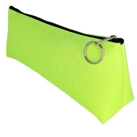 CARTUCHERA MEDIANA "VERDE FLÚO"