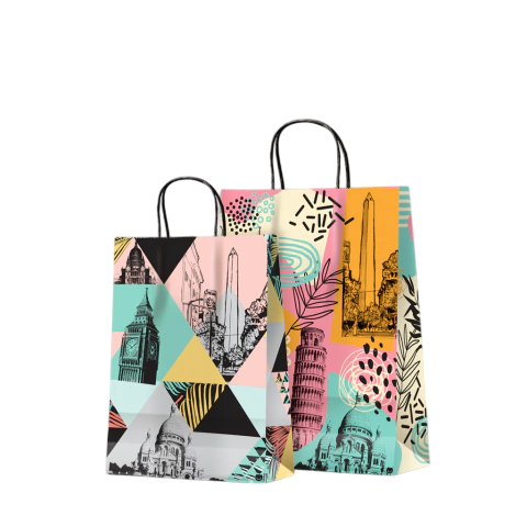 BOLSAS DE REGALO " CITIES " Tamaño 22 X 30