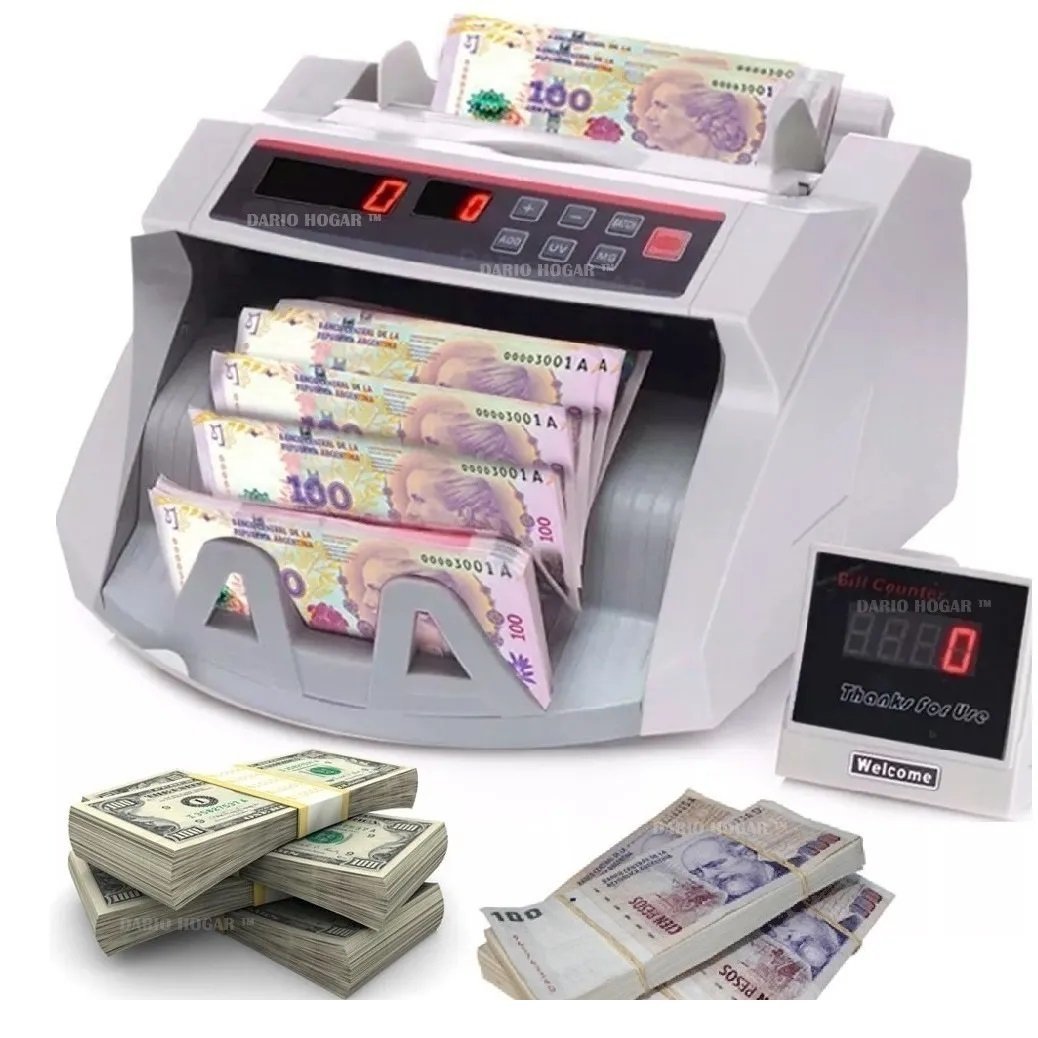 Maquina Contadora De Billetes "TIME" Doble Visor