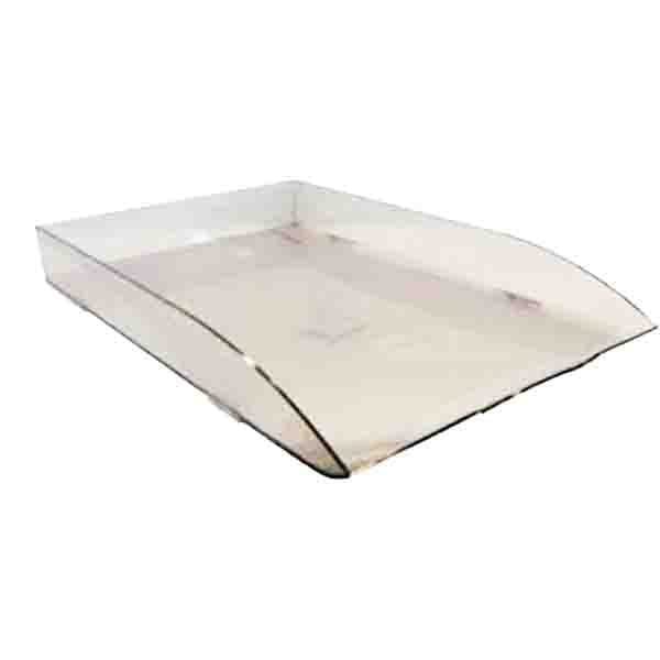 Bandejas Apilables Liggo // Cristal Transparente // Oficio