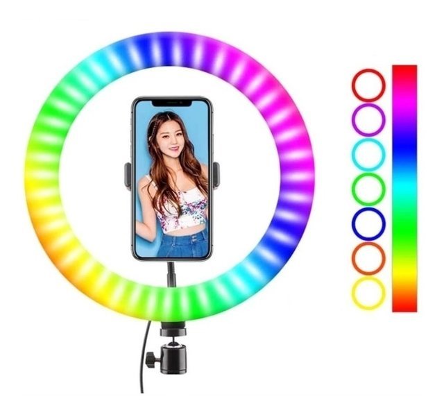 Aros de Luz Led 26 CM " RGB MULTICOLOR (NO INCLUYE TRIPODE)