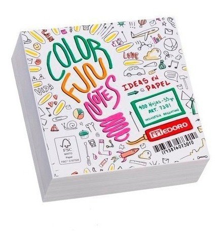 TACO de Papel Medoro "Blanco" 76 x 76 400 unidades ** SIN ADHESIVO **