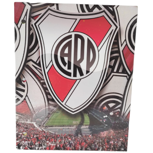 Tapa de Carpeta Escolar N3 " RIVER PLATE "
