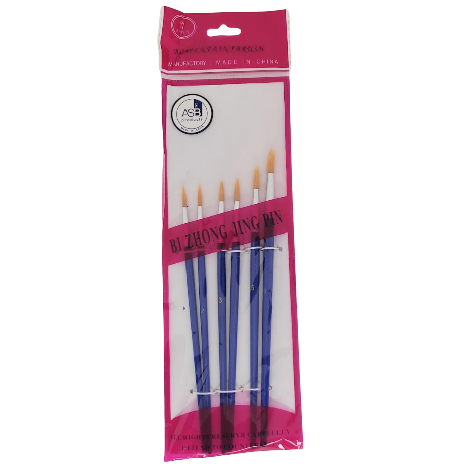 PINCELES DE ARTISTICA "REDONDO" x 6