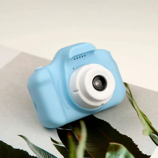 Camarita Digital Infantil * Celeste * Fotos + Videos + Filtros + Juegos  Recargable (Memoria SD NO INCLUIDA)