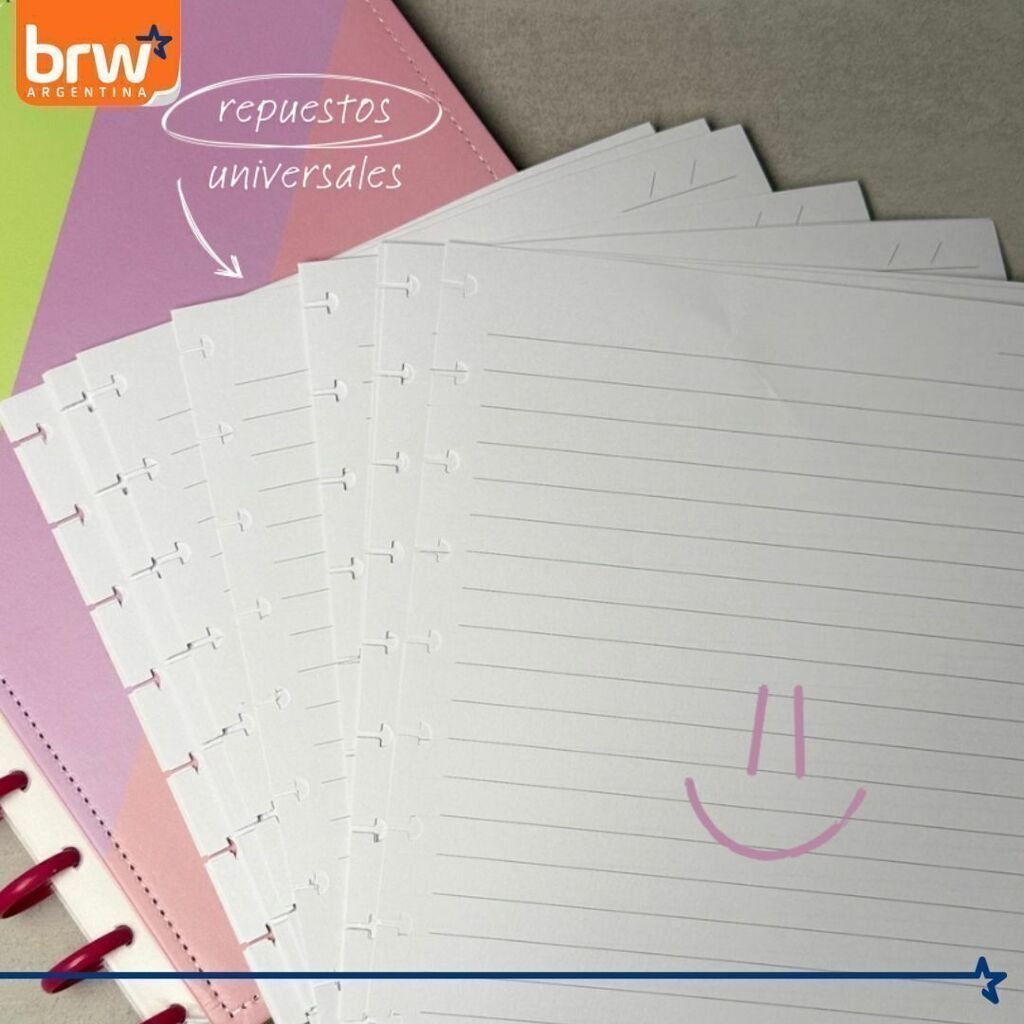 Repuesto Discos * Rayado * Para Cuaderno Inteligente x 40 Hojas Tamaño A4 90 Gr