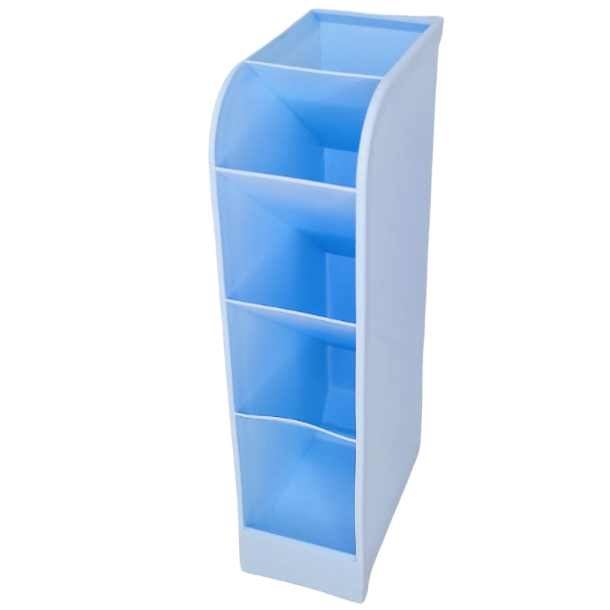 Organizadores de Escritorio "Celeste Pastel" 5 Compartimientos
