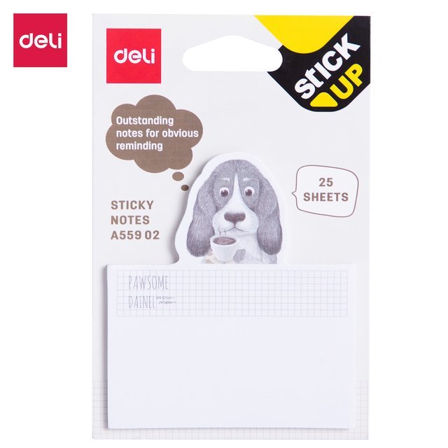 Notas Adhesivas Deli "ANIMALITOS" - 2 EN 1 (Notas adhesivas + Señaladores de Pagina)