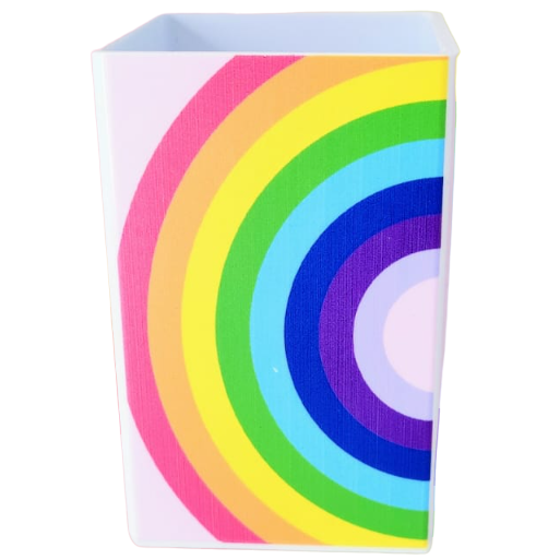 PortaLapiz de Acrílico - Vibra Alto - Arcoiris