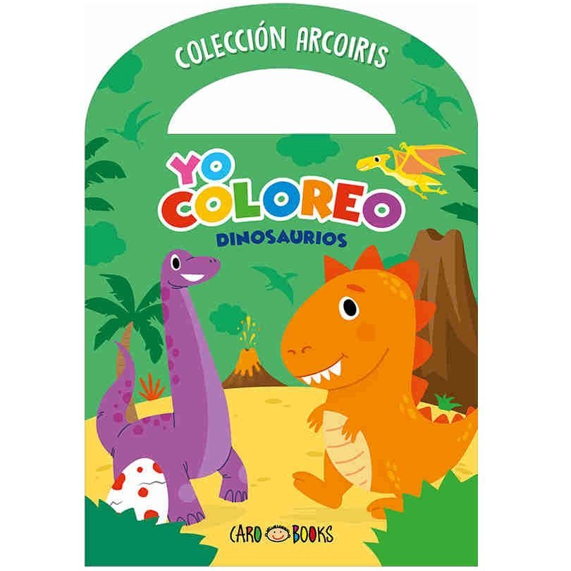 LIBRITOS PARA COLOREAR * YO COLOREO DINOSAURIOS *  C/ MANIJITA 14X20 -COLECCION ARCOIRIS-  ARTEMISA